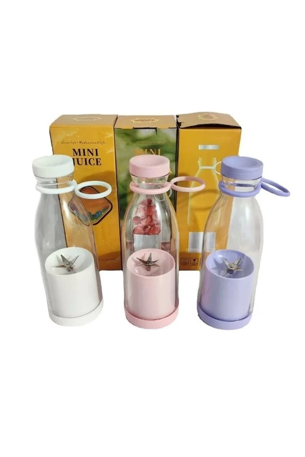 Taşınabilir Mini Şarjlı Blender Meyve Sıkacağı Smoothie Shake Yapıcı B-008