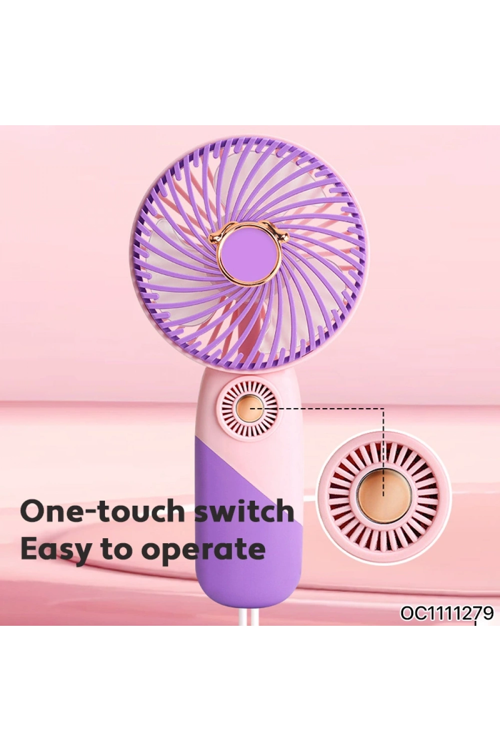 Taşınabilir Mini USB Şarj Edilebilir Fan - Masaüstü El Fanı - El Vantilatörü