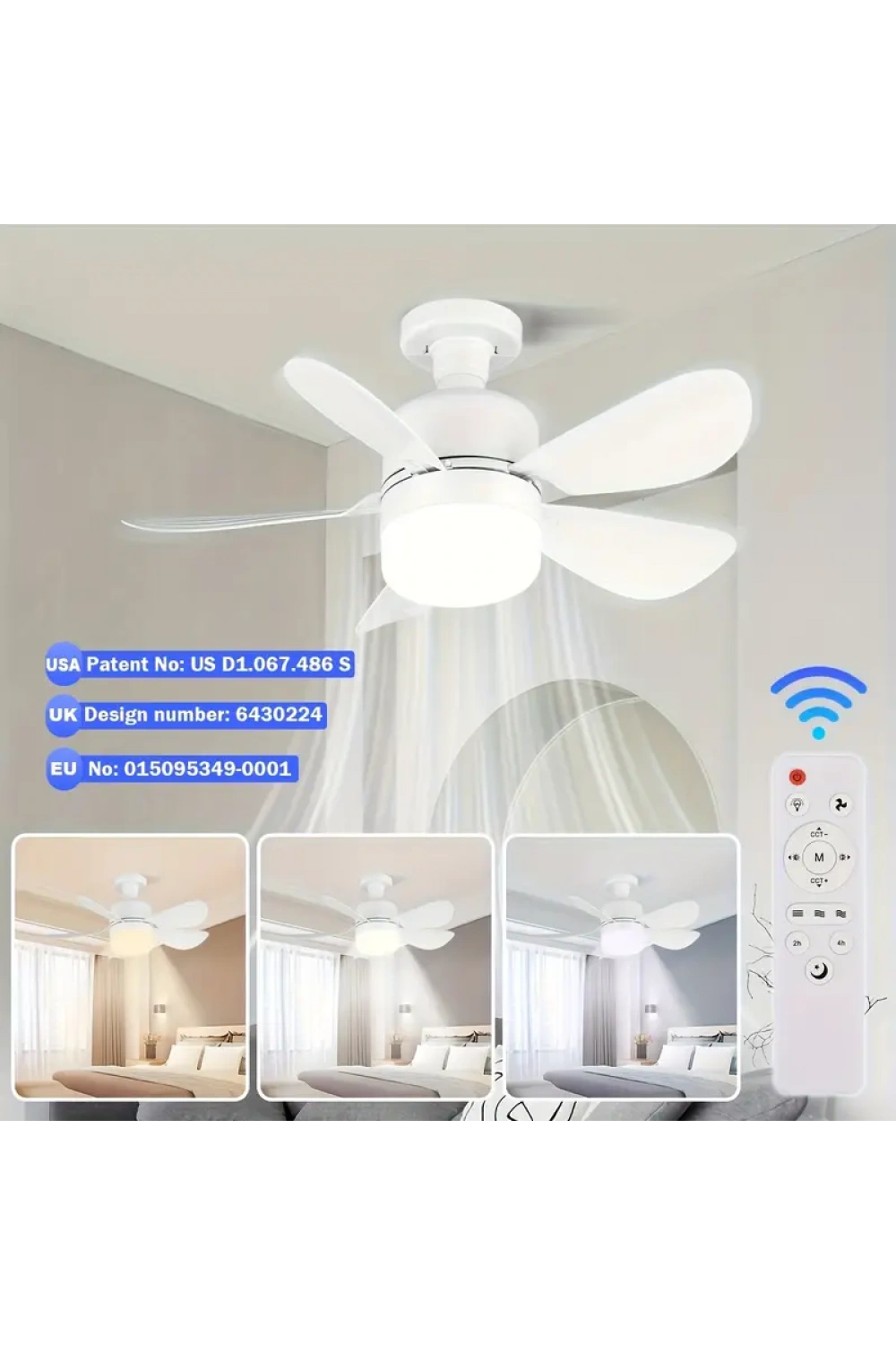 Tavan Tipi Vantilatör Led