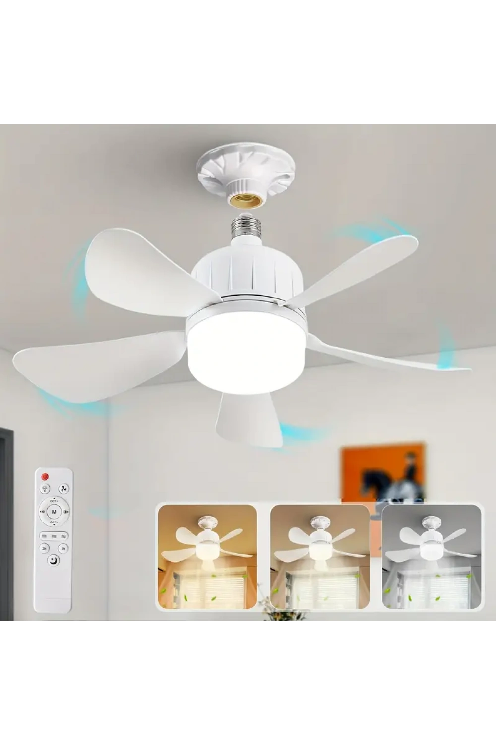 Tavan Vantilatörü Led Aydınlatmalı 3 İn 1 Vantilatör / Led Işık / Sivrisinek Kovar