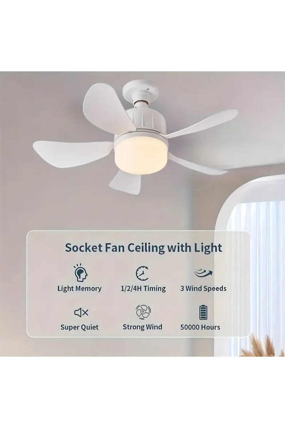 Tavan Vantilatörü Led Aydınlatmalı 3 İn 1 Vantilatör / Led Işık / Sivrisinek Kovar