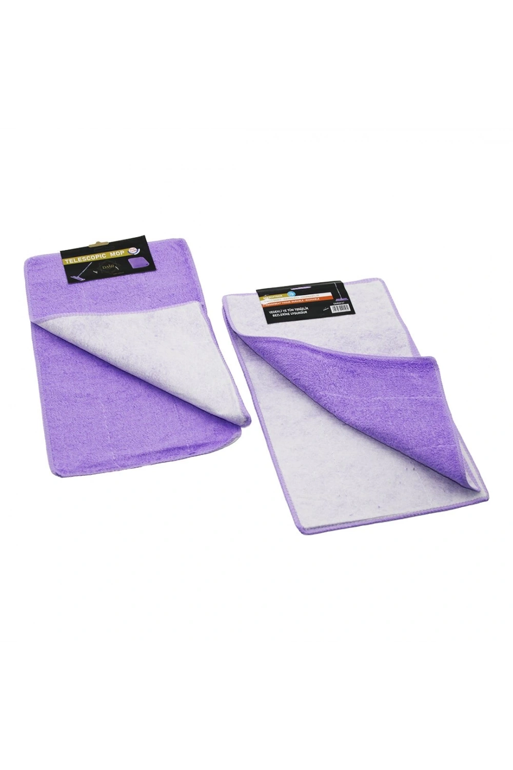 Telescopıc Mop Dmr-8157 ( 2pcs ) Palet Mandallı Mop ( Yedek Bezi ) ( Mikrober )*12x100