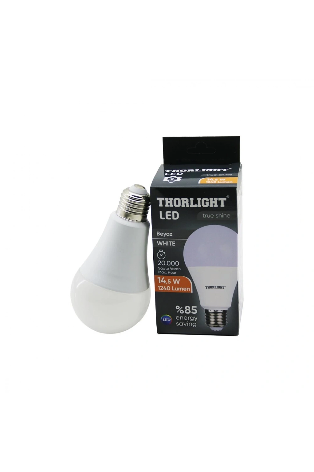 Thorlıght T-15b ( 14.5w ) ( E27 ) ( Beyaz ) Led Ampul ( 1240 Lumen & 2835 Smd Led & 6500k & 20bin Saat Ömür )*10x6