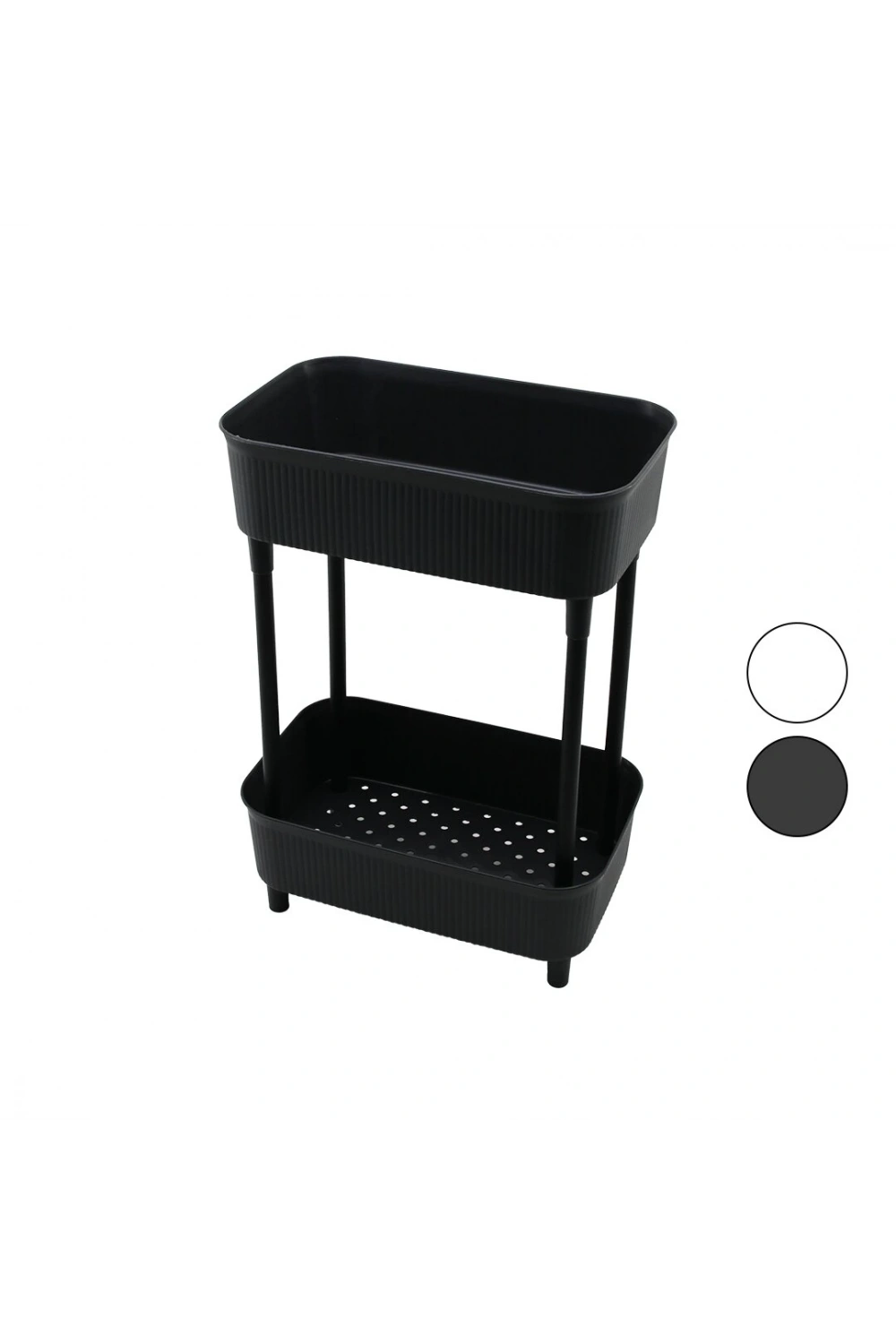 Timex Tim-992 ( 2 Katlı ) Düzenleyici Organizer ( Plastik Raf Ünitesi ) ( 29.5 X 18 X 41.5cm ) ( Mutfak & Banyo & Çok Amaçlı )*6=k