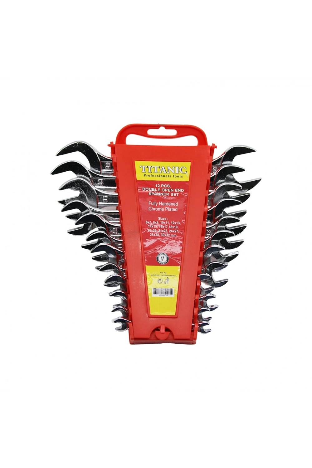 Tıtanıc Tools ( 12pcs ) ( 6-32mm ) Ağzı Açık Anahtar Takımı ( Plastik Stand Taşıma Aparatlı )*2x1
