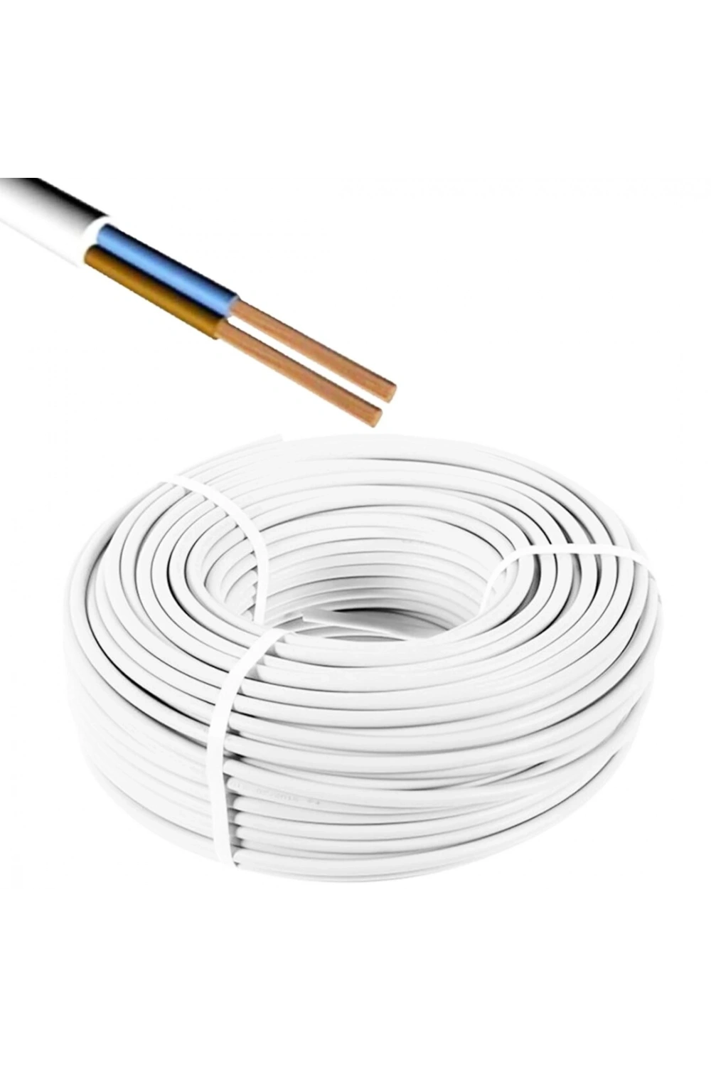 Toros Kablo ( Ttr ) ( 2 X 2.5mm² ) Cca Kablo ( H05 W-f ) ( 100mt )*1
