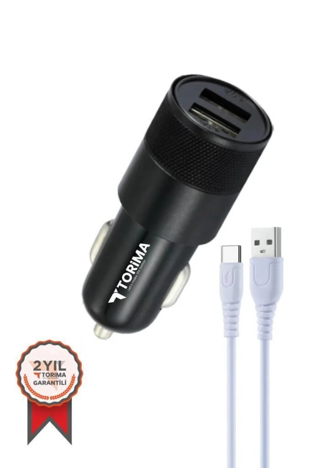 Tüm Araçlara Uyumlu Araba Çakmaklık Çift Usb Girişli Oto Şarj Aleti Soketi