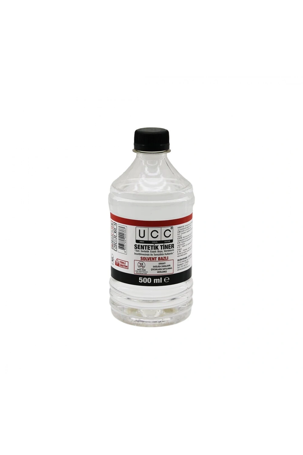 Ucc ( 500ml ) Sentetik Tiner ( Solvent Bazlı )*12=k