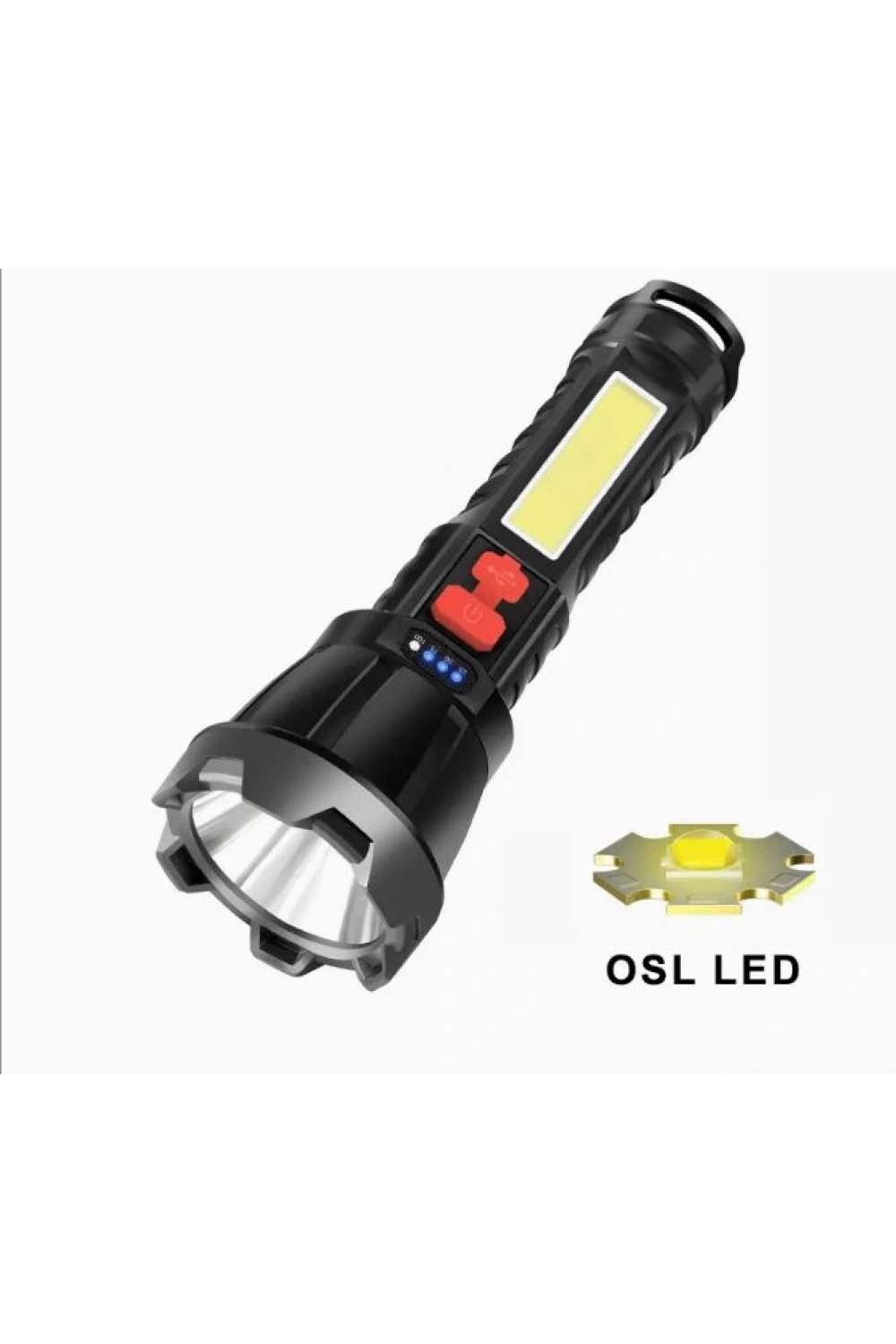 Usb Glare Charging Flashlight El Feneri Zj-05