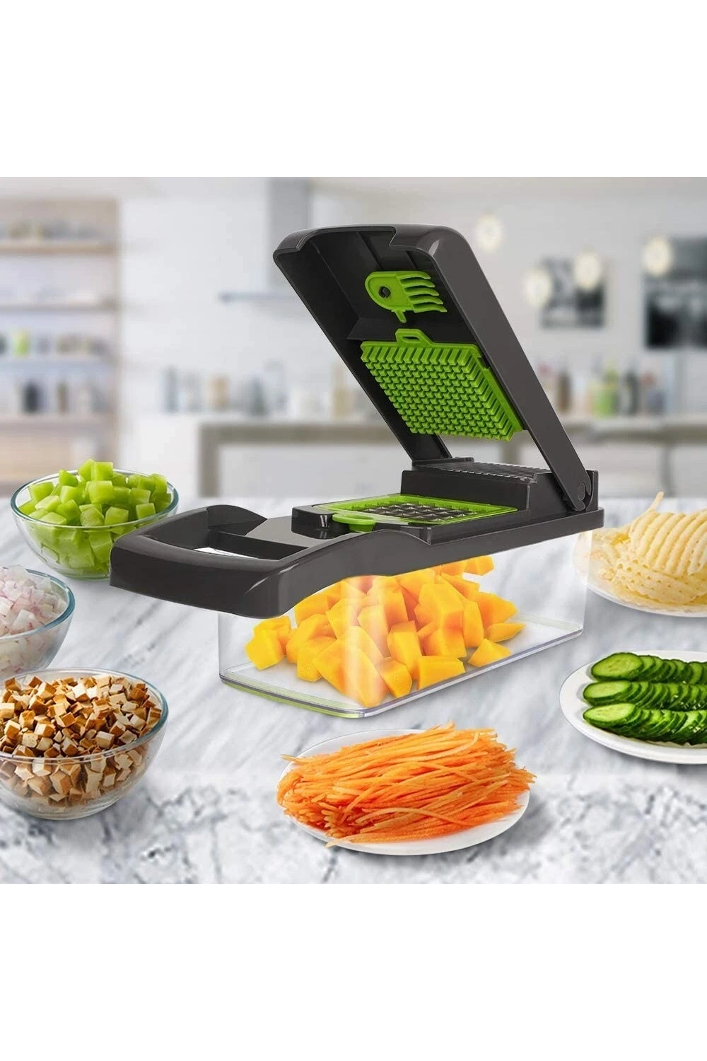 Veggie Slicer Sebze Doğrayıcı Sebze Dilimleyici 14 Pcs