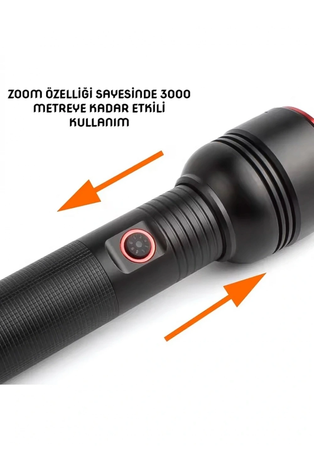Wıson Ws-5572 20w Uzun Menzilli Şarjlı Metal El Feneri