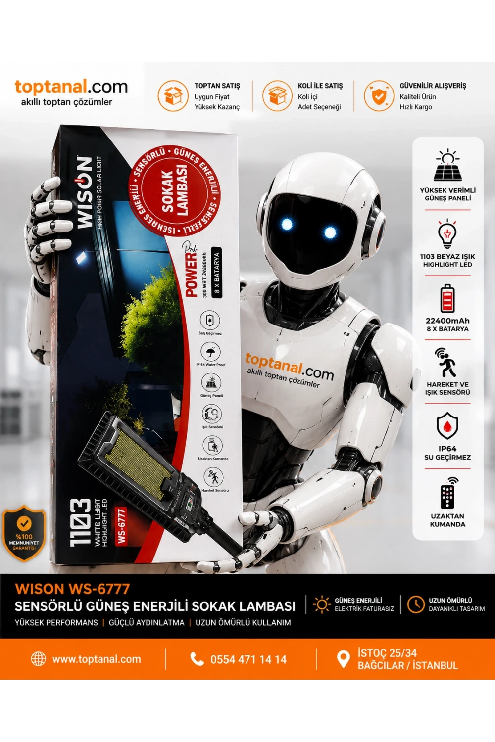 Wison WS-6777 300W Sokak Lambası