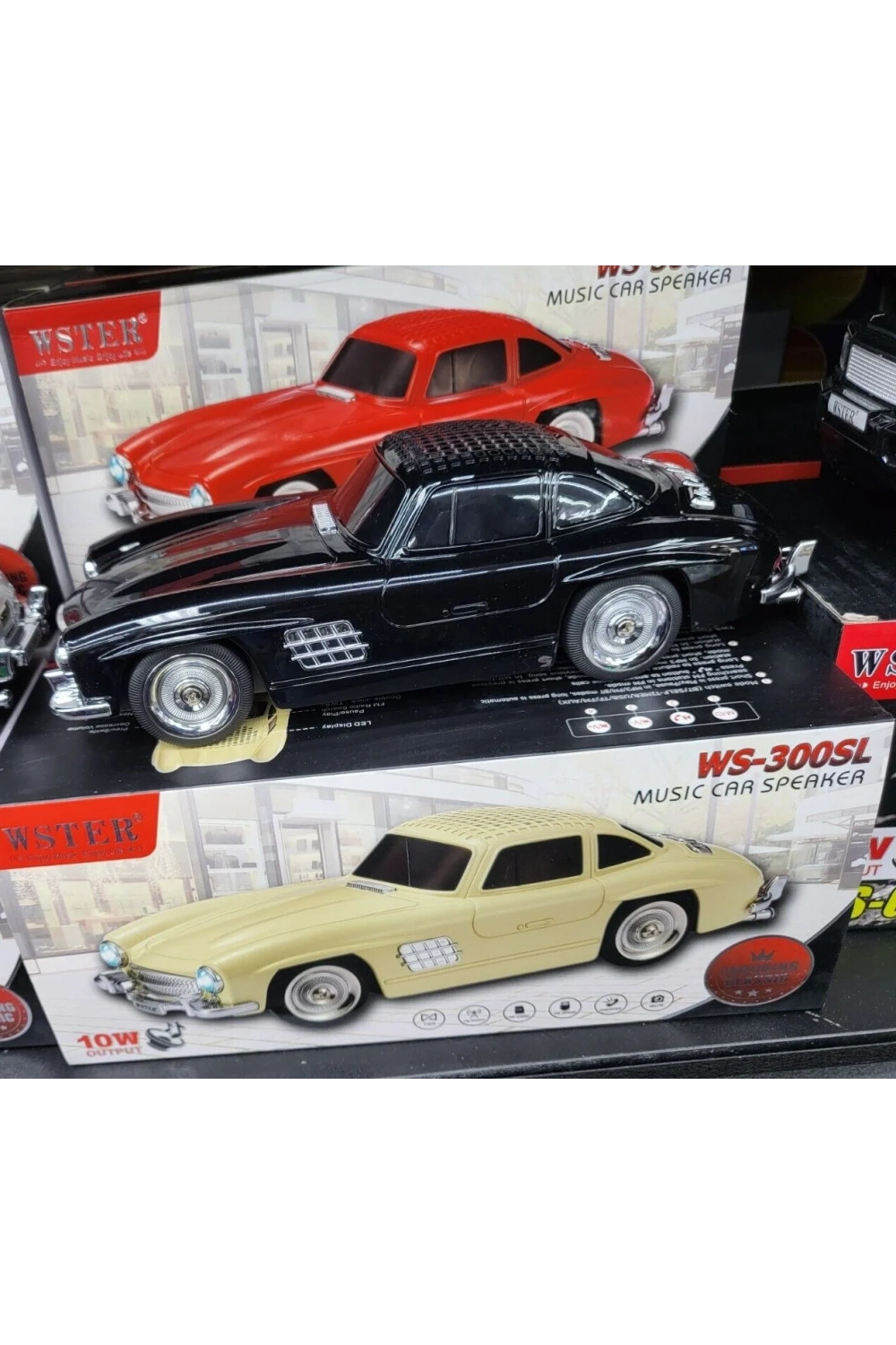 Ws-300sl Klasik Benz Model 10w Bluetooth Hoparlör Fm Radyo Usb