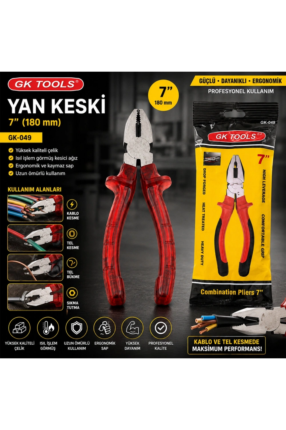 Xıaolong ( 6 No ) Yan Keski ( Yeşil Saplı )*6x20