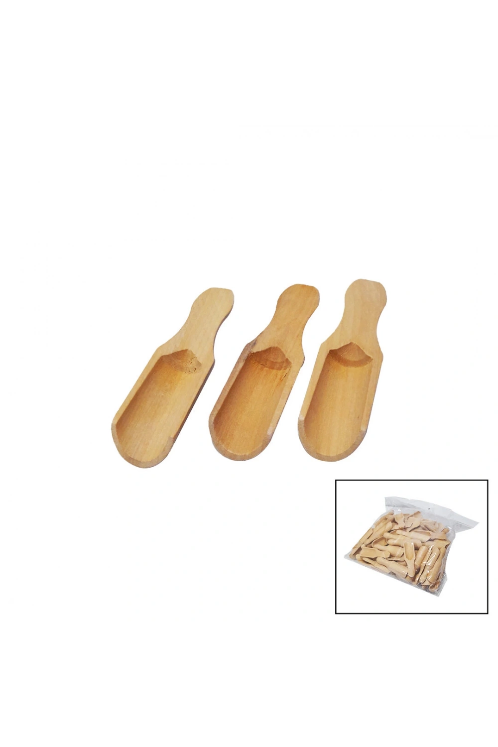 Yakut-10519 ( Ahşap Bambu ) Kürek Baharat ( Kaşık & Kürek )*100x30