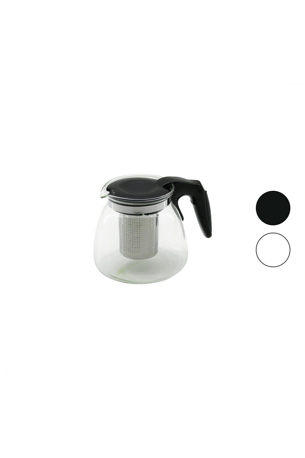 Yakut-8510 ( 700ml ) ( Cam ) Demlik ( Çelik Süzgeçli & Plastik Kulp & Kapak & Krom Çerçeve )*48