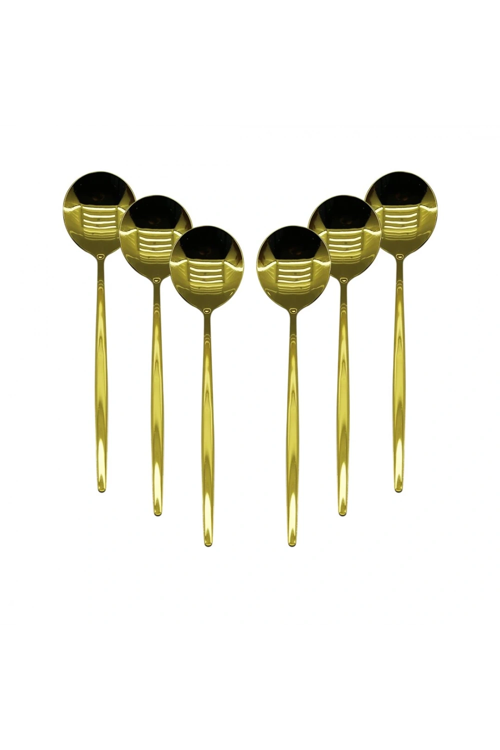 Yakut-9725 ( 6pcs ) ( Gold ) Yemek Kaşık Seti*100