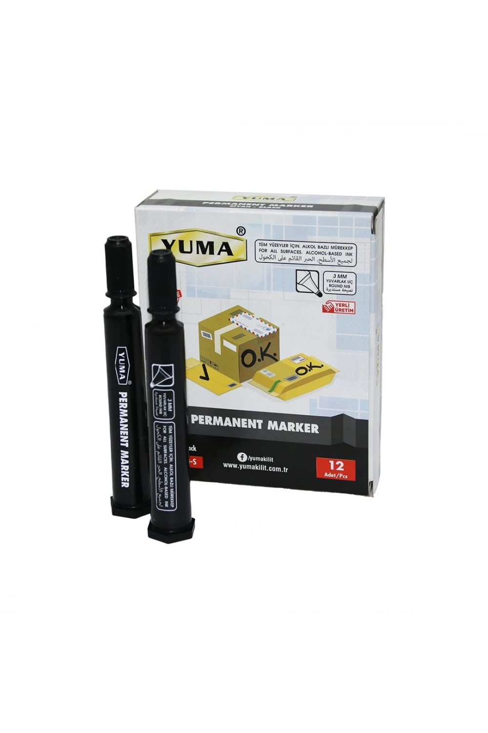 Yuma Ym-790s ( Siyah ) Koli Kalemi*12x96