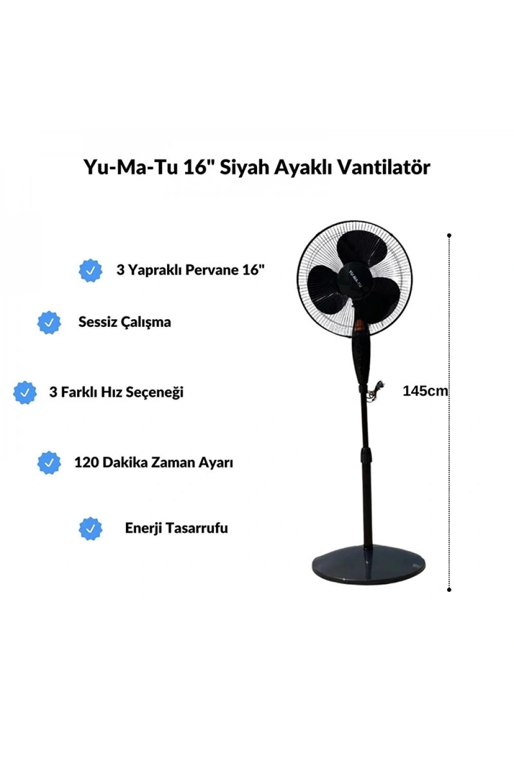 Yumatu Mys-1802 Vantilatör Ayaklı