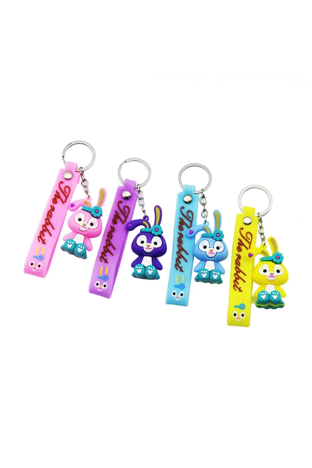 Zd Zheng Da Key Rıng-394 ( Silikon ) ( Tavşan & Halka ) Anahtarlık*12x100