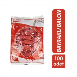 Egonex Atom ( Bayraklı ) Balon 12inc 100pcs*1x40
