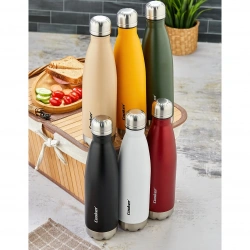 Egonex Cooker Ckr-2071 ( 500ml ) ( Renkli ) Şişe Termos ( Paslanmaz Çelik & Kaydırmaz Tpr Taban )*24