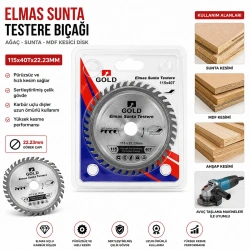 Egonex Gold Elmas Sunta ( 115x40tx22.23mm ) ( Ağaç ) Sunta Kesici Disk*300