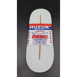 Egonex Huzur ( Beyaz & 1.5cm ) Paça Lastik Yassı Gniş 10mt.*50