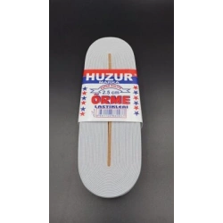 Egonex Huzur ( Beyaz & 2.5cm ) Paça Lastik Geniş 10mt.*30