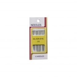 Egonex İbico İ20-010 Needles Sgb-503 ( 10 Pcs ) ( 1/5 ) Dikiş İğnesi Seti (sılver Eye )*50x50