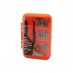 Egonex Kınetex Ktx-3148 ( 21in1 ) Saatçi Telefon Bits Tornavida Seti ( 18pcs Uç + 1-t.vida Sapı + 1-cımbız + 1-plastik Çift Taraflı Kazıma Aleti )*10x12