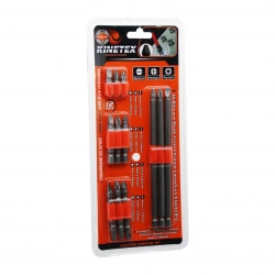 Egonex Kınetex Ktx-3385 (12in1) Premıum Bits Matkap Vidalama Uç Set(12pcs=3 Çift Taraflı+9 Tek Taraflı Uç) (ph2=4 & Pz2=4 & Düz=4pcs)*12x8