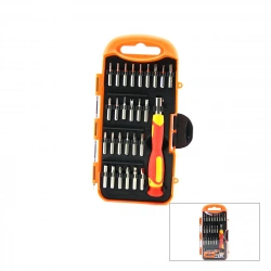 Egonex Kınetex Ktx-3449 ( 28pcs ) Saatçi Telefon Bits Tornavida Seti ( 27pcs Uç + 1-t.vida Sapı )*96