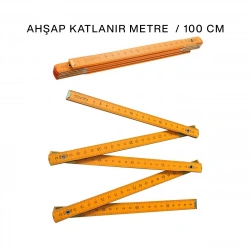 Egonex Krt-1083 Ahşap Katlanır Metre ( 1mt )*24x20