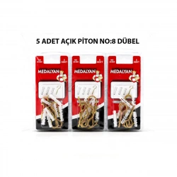 Egonex Medalyan Dl-27 ( 20x80 ) ( 5pcs ) Açık Piton Dübelli*12x12