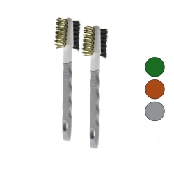 Egonex Multı Functıonal Brush Yakut-13002 (2pcs) (çift Taraflı Tel Başlı) Tel Fırça (sert & Daha Sert Tel) (çıkarılabilir Saplı)*500
