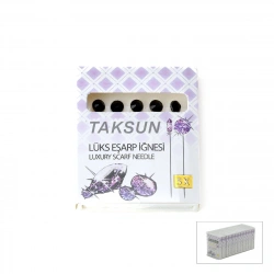 Egonex Taksun ( 5pcs ) ( Beyaz ) ( Lux ) Başörtü & Eşarp İğnesi*12x100