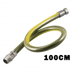 Egonex Turconn ( 100cm ) ( Doğalgaz Hortumu ) Flex Çelik Örgülü*50