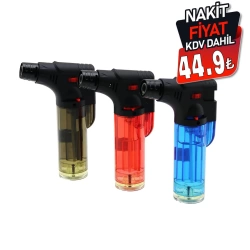 TUDOR TD-KL008 ( PÜRMÜZ & TORCH ) ( NARGİLE & KAMP ) ÇAKMAK ( AYAKLI ) ( DOLDURULABİLİR )*12X12