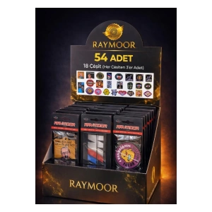 RAYMOOR Araç kokusu Trend Görseller Tasarımlı Araç Kokusu Standı 54 Adet