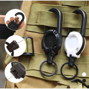 Çelik Halatlı Anahtarlık Karabina Kancalı