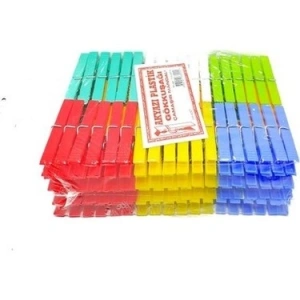 Egonex Akyazı ( 144pcs ) ( Gökkuşağı ) ( Plastik ) Mandal*24