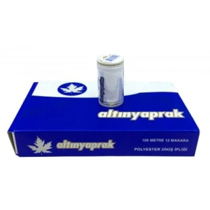 Egonex Altınyaprak ( 12pcs ) ( Beyaz ) ( 100 Mt ) Dikiş İplik*240