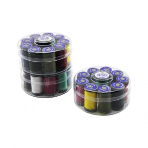 Egonex Altınyaprak ( Yuvarlak Set & 10 Renk ) Dikiş İplik Makara*10x17
