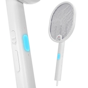 Egonex Asonic As-a26 ( Beyaz ) ( Type-c Şarjlı ) ( Raket Modeli ) Elektronik Sinek Öldürücü Cız Makine  ( Katlanabilir Sap )*48