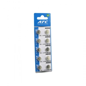 Egonex Atc Alkaline Button Battery ( Ag10 ) ( Lr-1130/389/189 ) ( Düğme Pil ) ( Alkalin ) ( 1.5v ) ( 10lu Kart )*400