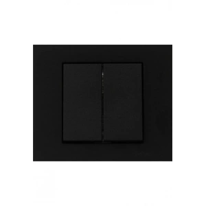 Egonex Atom ( Siyah ) Komitatörlü 2li Anahtar Priz*12x10