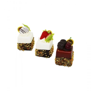 Egonex Barotti Dmr-9667 ( Mıknatıslı ) Buzdolabı Magnet ( Mix= Mini Kek & Pasta )*6x50