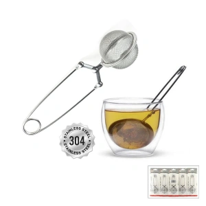 Egonex Bella House K-2655 ( Maşalı ) ( Tel Metal ) Bitki Çay Demleme Süzgeç ( Paslanmaz Çelik ) ( Çap: 5cm )*12x24