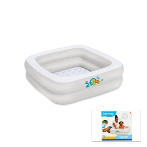 Egonex Bestway-51116 ( 2 Halka ) Kare Bebek Şişme Havuz ( 86x86x25cm ) ( 0-3yaş )*8=k